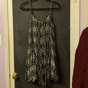 Black and White Patterned Dress